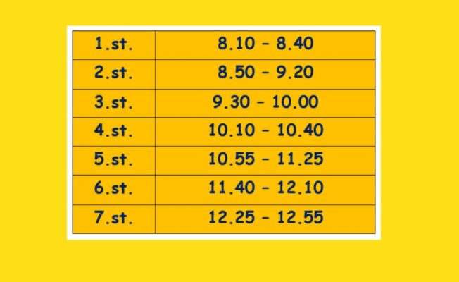 2. aprīlī saīsināti mācību stundu laiki