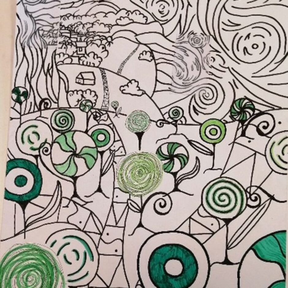 “Dārzā”. Elizabete Dadzīte, 7.klase