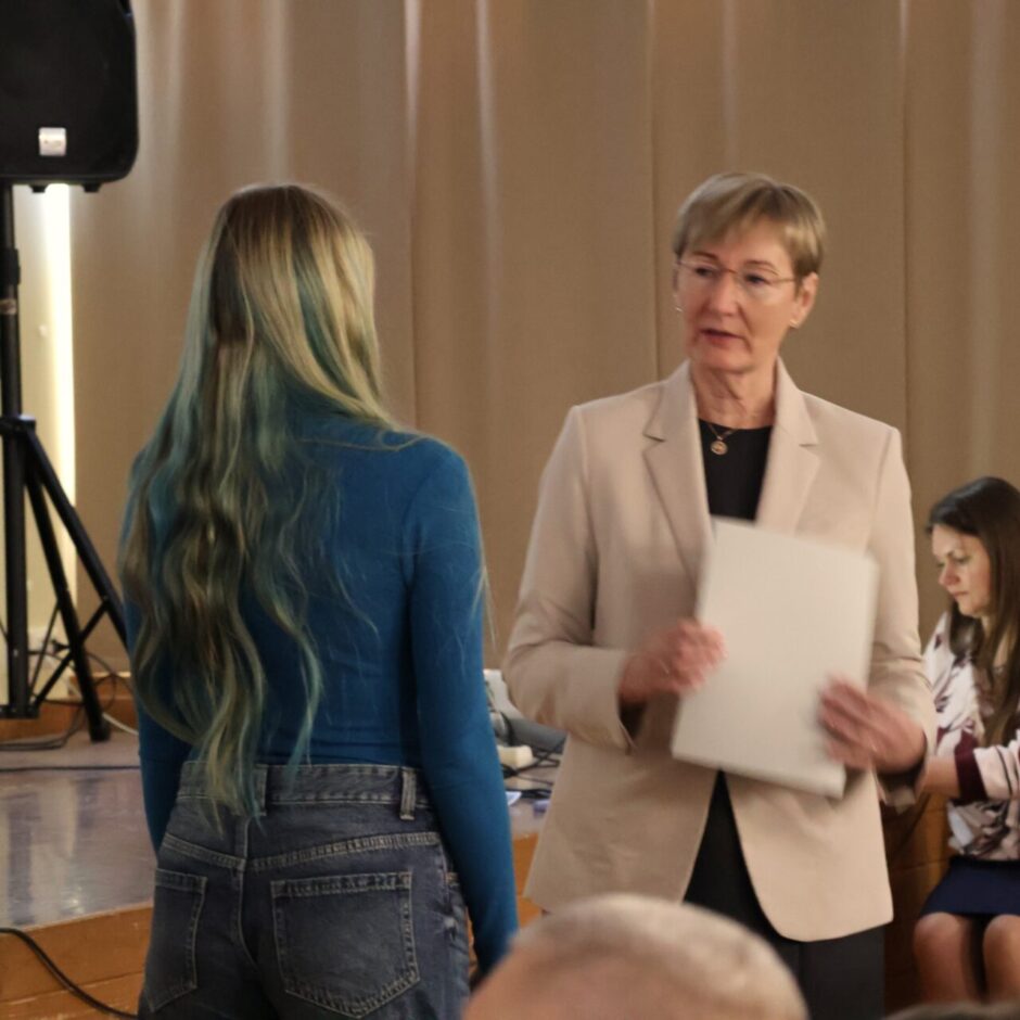 Auces vidusskolas vērtību vēstnese 2025./ 26.m.g. Marta Nellija Mēduma