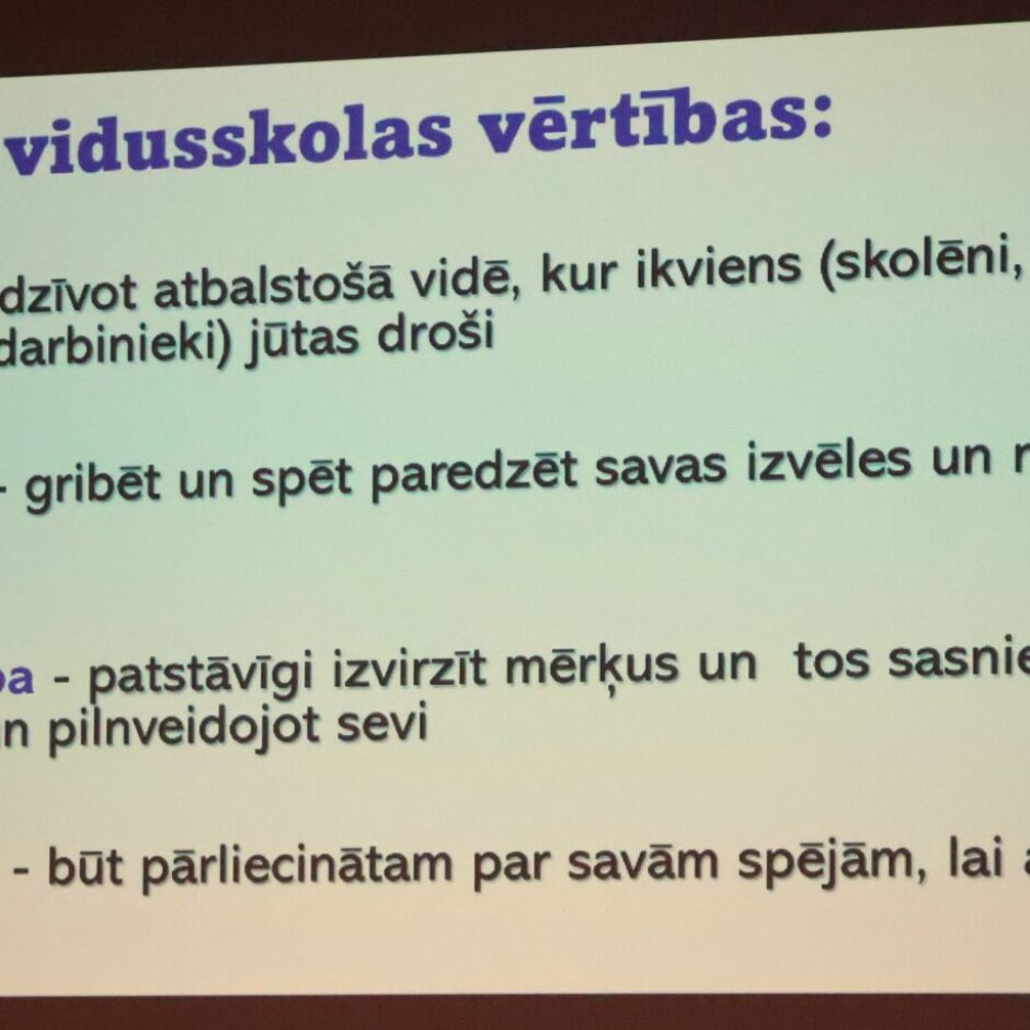 Auces vidusskolas vērtību vēstneši 2025./ 26.m.g.