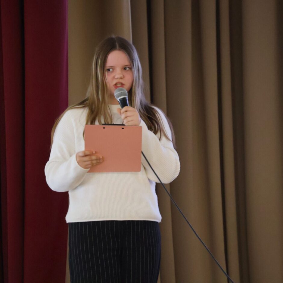 Auces vidusskolas vērtību vēstnese 2025./ 26.m.g. Alise Šenberga