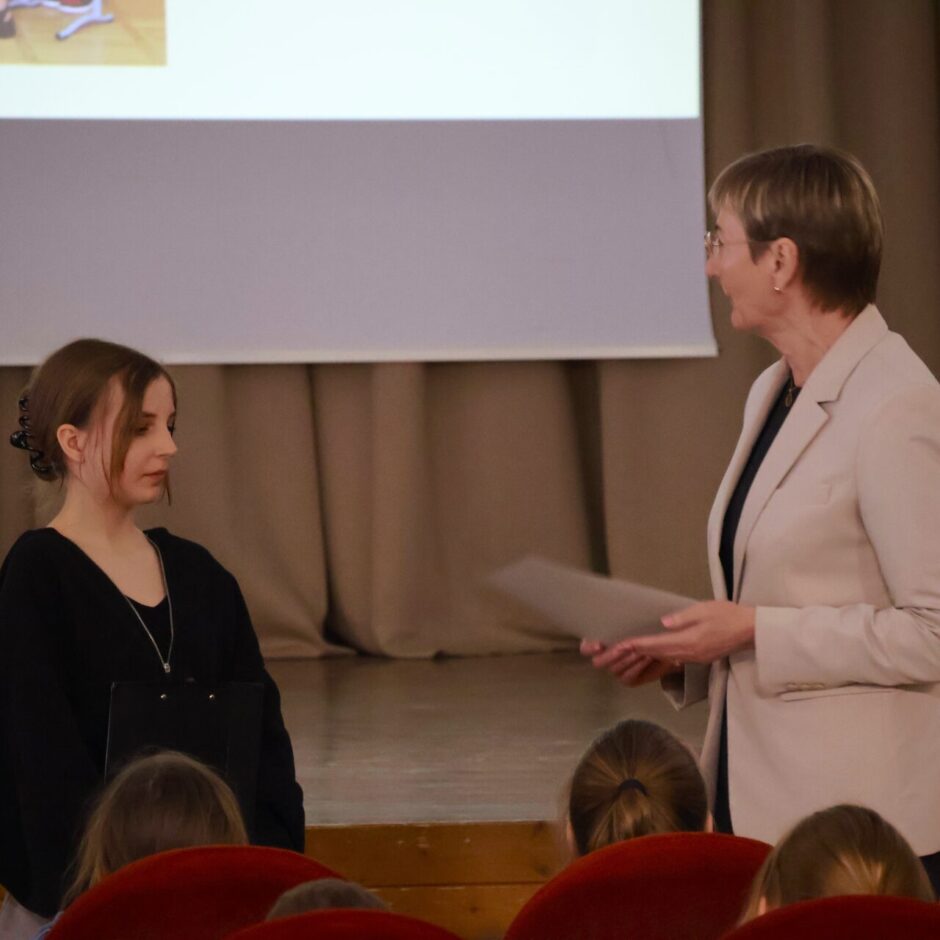 Auces vidusskolas vērtību vēstnese 2025./ 26.m.g. Samanta Šlaudere