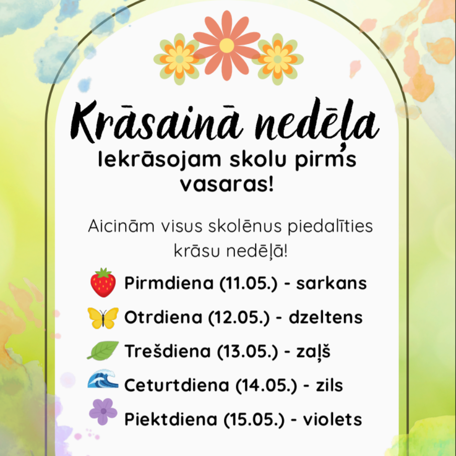 krāsainā nedēļa Auces vidusskolā