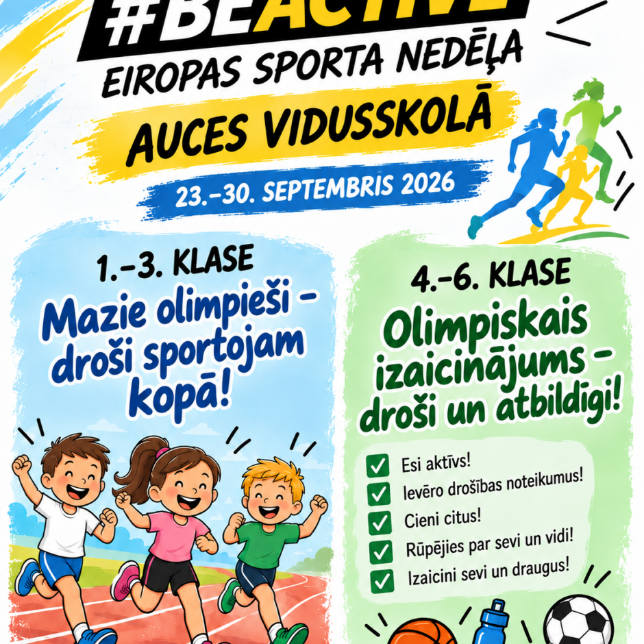 Eiropas sporta nedēļa Auces vidusskolā