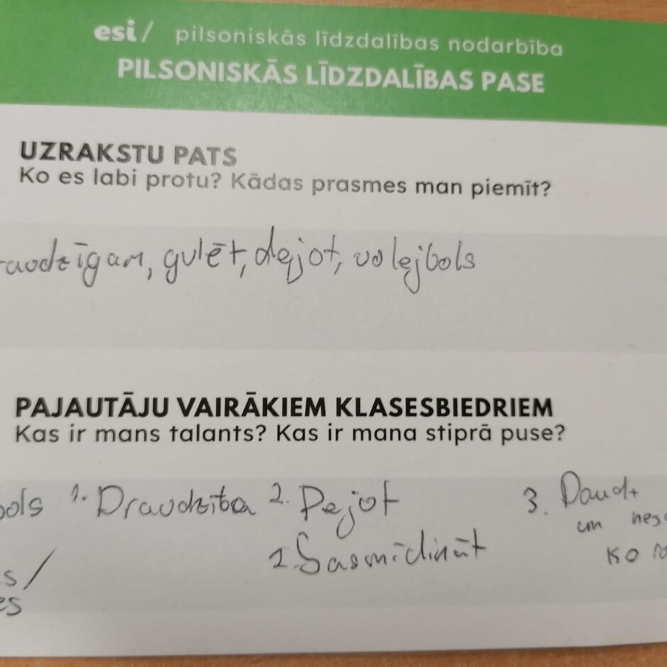 7.ab klases STEM nodarbība “Mans viedoklis - mana balss”